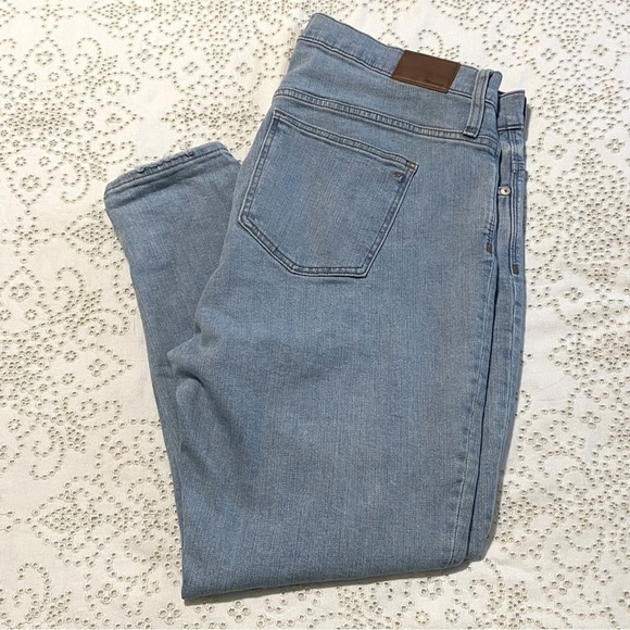 MADEWELL Button Fly 9” High Rise Skinny Ankle Jeans size 34 - Picture 10 of 10